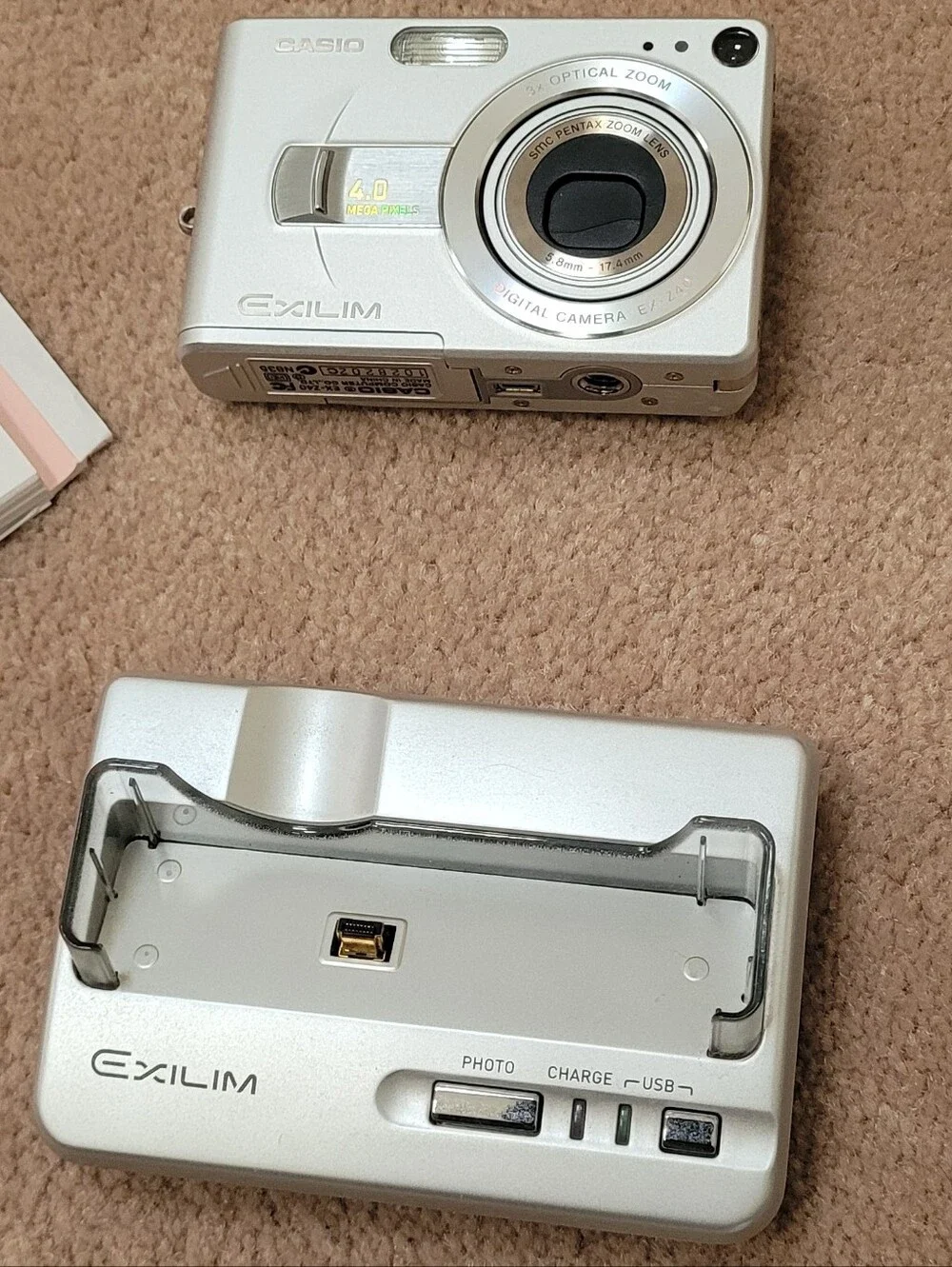 Casio Exilim Silver Compact Digital Camera